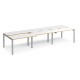 Adapt 1200mm Deep Sliding Top Triple Back to Back Bench Desk